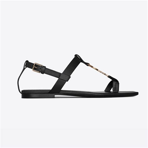 ysl women sandals|saint laurent sandals flat.